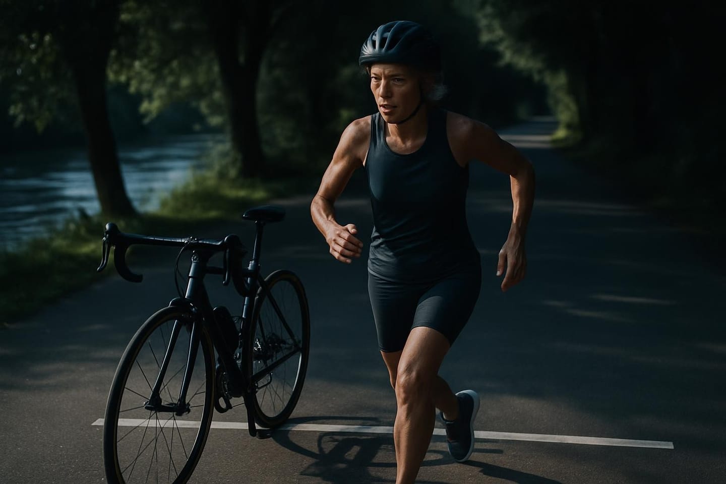 Entrenamientos combinados bici-carrera para triatlón