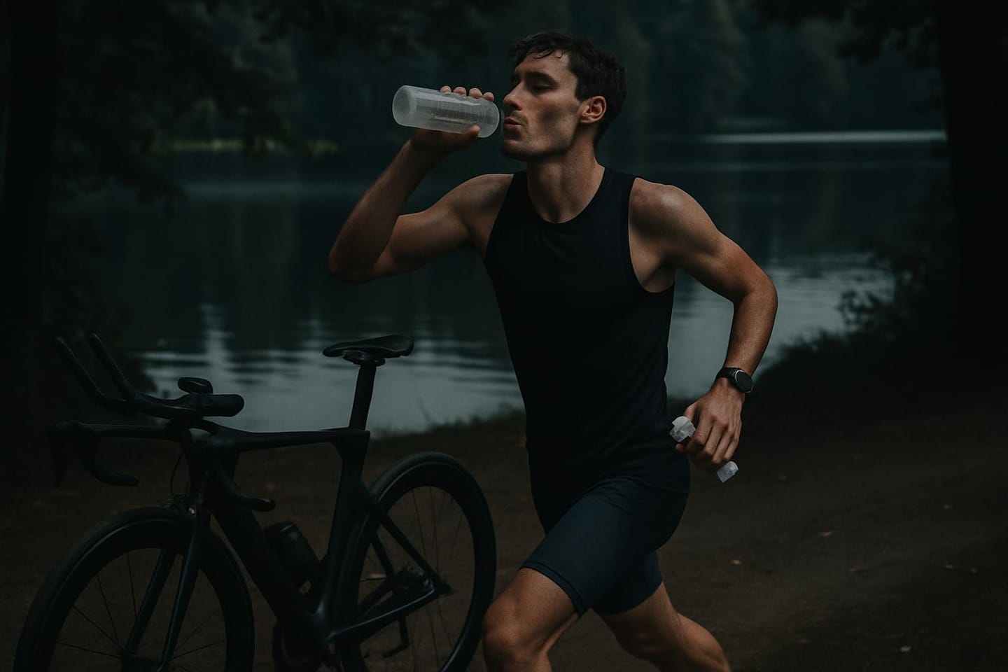 Nutrición para correr fuerte tras la bici en triatlón